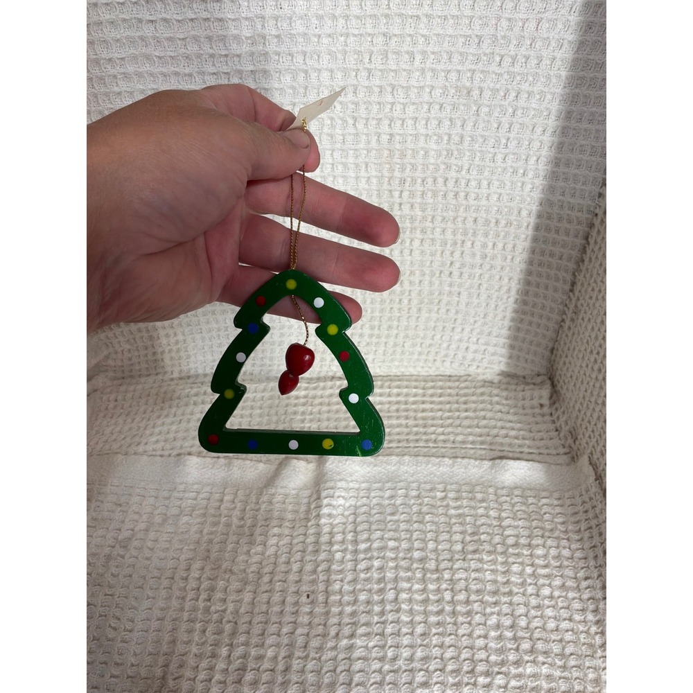 Vintage Unisex R Dakin & Co Christmas Tree Ornament OS Green